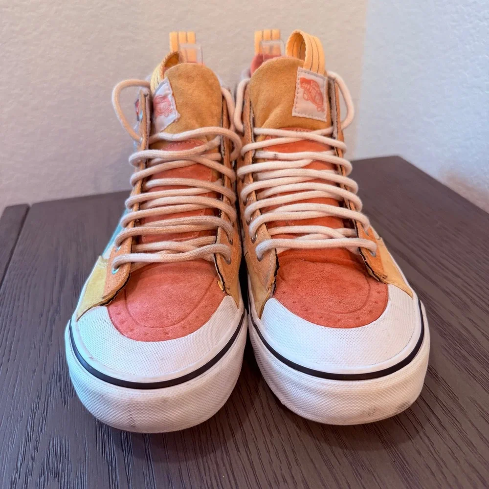Vans Sk8-Hi MTE-2 Multi Color Pastel Suede Waterproof Winter Boots Mens 8 500714
